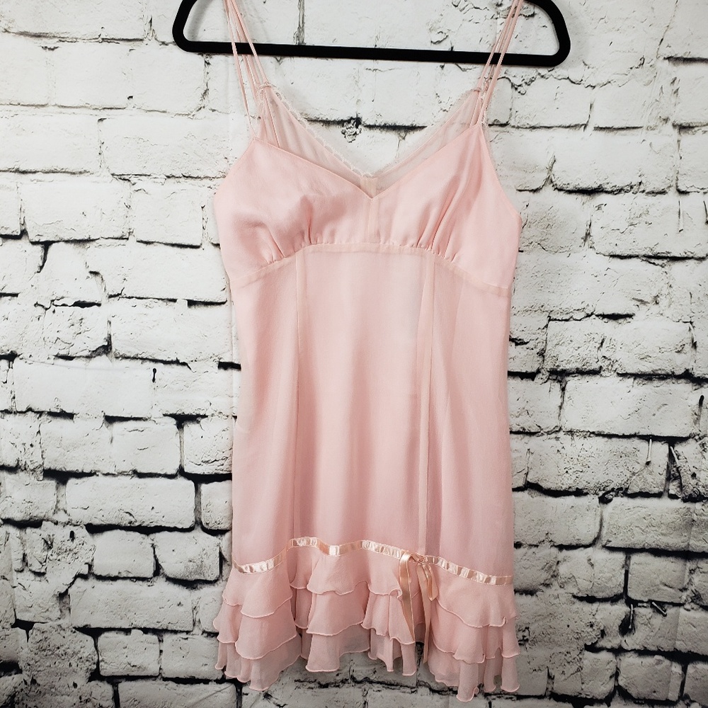 NWT Kenzie 100% Silk Lined Pink Slip Dress 8
